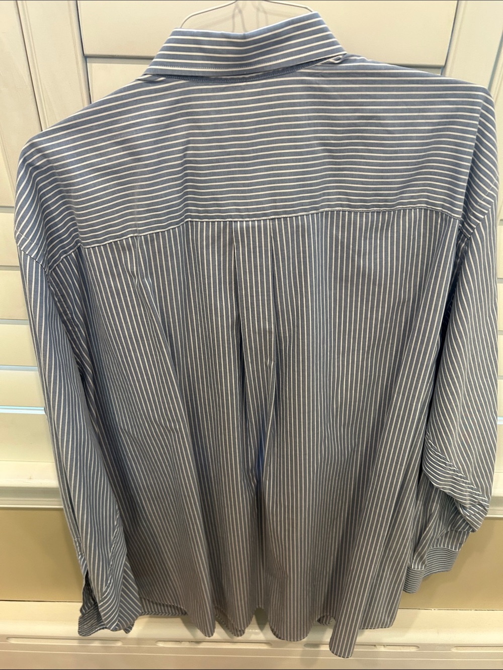 Oak Hill Blue Stripe Men’s Button-Down Shirt - Picture 3 of 4